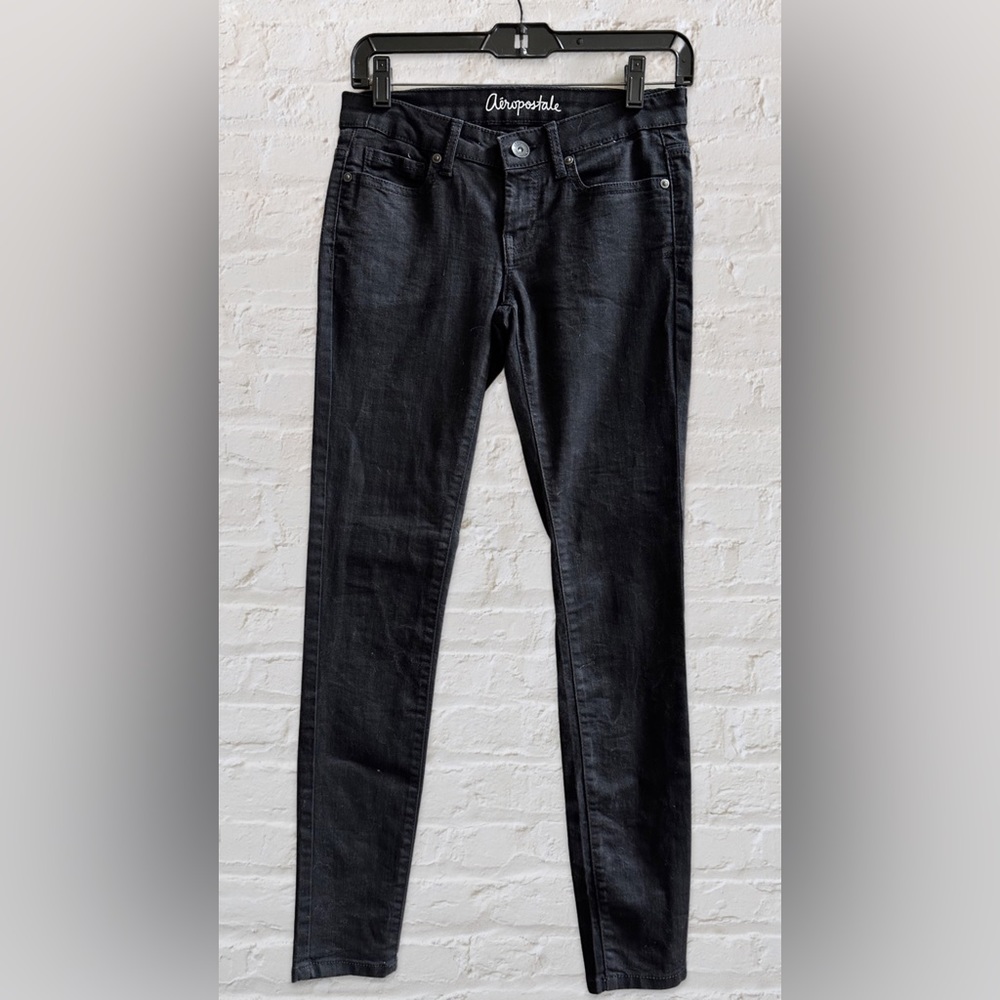Aeropostale Black Lola Jeggings | Size US Girls Junior's 2 Reg/Normal